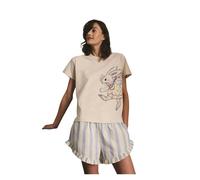 Cath Kidston Womens Cotton Jersey Rabbit Pyjama Set - Blue - 6 UK - Blue - 100% Cotton