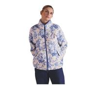 Cath Kidston Women's Hackney Rose Floral Borg Fleece Jacket in Blue | Size: Medium Cath Kidston Blue M
