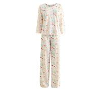 Cath Kidston Womens/Ladies Heart Cotton Jersey Valentine Pyjama Set - Cream - 14 UK - Cream - 100% Mixed