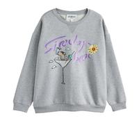 Cath Kidston Womens/Ladies Stanley Martini Glass Sweatshirt - Grey - S - Grey - 65% Cotton/35% Polyester