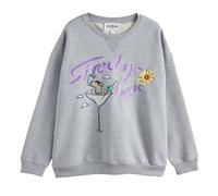 Cath Kidston Women's Stanley Martini Glass Sweatshirt in Grey | Size: Small Cath Kidston Grey S