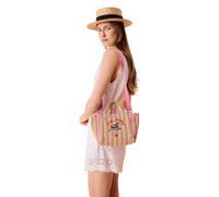 Cath Kidston Women's Stripe Tote Bag in Baby Pink Cath Kidston Baby Pink One Size