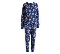 Cath Kidston Womens Twosie Cotton Pyjama Set - Blue - M R - Blue - 95% Cotton/5% Elastane