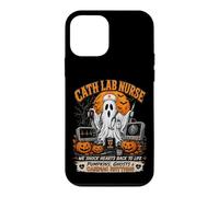Cath Lab Nurse Halloween Ghost Cardiac Rhythm RN Case for iPhone 12 mini