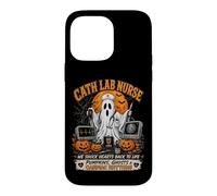 Cath Lab Nurse Halloween Ghost Cardiac Rhythm RN Case for iPhone 14 Pro Max
