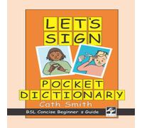 Cath Smith Let's Sign Pocket Dictionary Paperback Book in White Cath Smith White