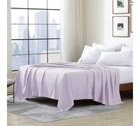 Cathay Home Hotel Luxury Wrinkle & Fade Resistant Double Brushed Ultra Soft Microfiber 1-Piece Single Flat Sheet - Lavender, King (102" x 105")