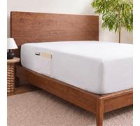 Cathay Home Queen Double-Sided Organizer Pocket Fitted Smart Sheet - Double Brushed Ultra Soft - Wrinkle & Fade Resistant - 14" Deep Pocket Fitted Sheet Only (Queen, White)