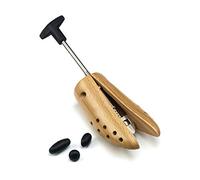 Cathcart Elliot Professional Deluxe Beech Wood Shoe Stretcher - Single Unit with Metal Mechanism - Adjustable Width for Men’s Shoes - Includes 3 Bunion Plugs - Size ML UK Mens 11-12.5