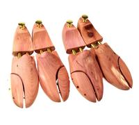 Cathcart Elliot UK Size 12 Twin Pack Mens Shoe Trees in Cedar Wood