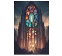 Cathedral 1000 Pieces of Puzzles for Adults And Children - Wooden Puzzles, Stress Relief Games And Unique Gifts 78×53cm