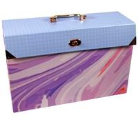 Cathedral A4 Expanding File Box - Rose Gold