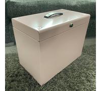 Cathedral A4 Metal File Box - Pink