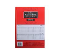 Collins Collins Cathedral Analysis Book Casebound A4 7 Cash Column 96 Pages Red