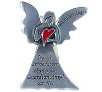 Cathedral Art (Abbey & CA Gift Angel Visor Clip, Never Drive Faster, 2-3/8-Inch, Metal, Silver