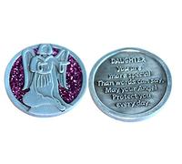 Cathedral Art (Abbey & CA Gift Companion Unique Decorative Coin, 1-1/4-Inch, Daughter Angel