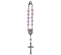 Cathedral Art (Abbey & CA Gift June/Light Amethyst Birthstone Car Rosary, Stone