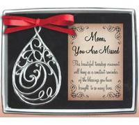 Cathedral Art (Abbey & CA Gift Mom Teardrop Memorial Ornament, Metal