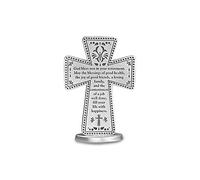 Cathedral Art Goldia Silver-Tone Retirement Standing Cross