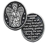 Cathedral Art Guardian Angel Pocket Token, 1-Inch, Pewter