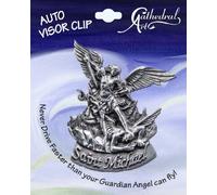 Cathedral Art KVC114 Auto Visor Clip, St. Michael, 2-3/8-Inch