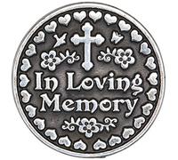 Cathedral Art Loving Memory Pocket Token, 1-Inch, Silver, PT141