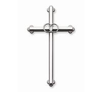 Cathedral Art NC303S Wedding Cross, 8-Inch, Silver