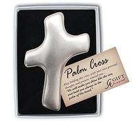 Cathedral Art Palm Cross, Metal, Silver, 1 Count (Pack of 1)