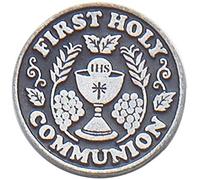 Cathedral Art Pewter (Abbey & CA Gift) First Holy Communion Pocket Token, 1-Inch (PT126)