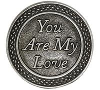 Cathedral Art PT468 You are My Love Pocket Token, 1-Inch, Metal, Silver, One Size