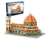 Cathedral Building Set (5278 Pcs), Santa Maria del Fiore Florence Micro Mini Building Bricks Kit, Famous Italian Church Architecture Model Toy, Home Office Decor Gift for Adults