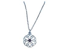 Cathedral Celtic Knot With Light Amethyst Necklace Pendant