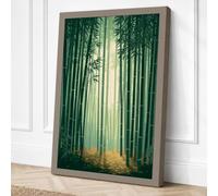 Cathedral Forest Scandinavian Canvas Wall Art Print 18x12 Inch