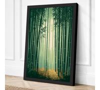 Cathedral Forest Scandinavian Canvas Wall Art Print 30x20 Inch (76 x 51 cm)