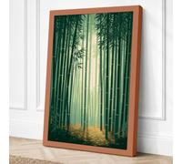 Cathedral Forest Scandinavian Canvas Wall Art Print 36x24 Inch (91 x 61 cm)