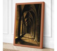 Cathedral Light Industrial Canvas Wall Art Print 18x12 Inch