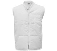 Cathedral Mens White Lightly Padded Taslon Showerproof Gilet Bodywarmer Mandarin Collar With Two Angled Pockets (UK, Alpha, XXL, Regular, Regular)