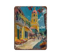 Cathedral of Granada Print Retro Poster Metal Tin Sign Chic Art Retro Iron Painting Bar People Cave Cafe Family Garage Poster Wall Decoration 12x16inch(30x40cm)