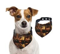 Cathedral of The Holy Family and Eiffel Tower Dog Bandanas-Washable Dog Kerchief for Small to Large Pet Scarf for Girl Or Boy, Pet Accessories