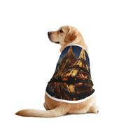Cathedral of The Holy Family and Eiffel Tower Pet T-Shirts for Dogs-Dog Clothes for Large and Medium Dogs, Comfortable Dog Shirts, Perfect for Daily Wear