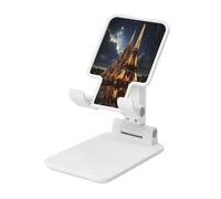 Cathedral of The Holy Family and Eiffel Tower Phone Stand, Adjustable Desk Phone Holder for iPhone, Cell Phones & Tablets, Portable,Foldable Design