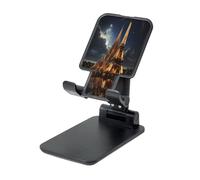 Cathedral of The Holy Family and Eiffel Tower Phone Stand, Adjustable Desk Phone Holder for iPhone, Cell Phones & Tablets, Portable,Foldable Design