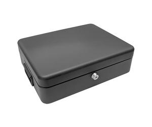 Cathedral Products 12 Inch Black Lockable Security Box with Bolt Down Kit