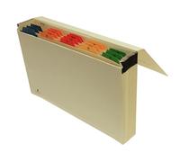 Cathedral Products Expanding File Manilla Mylar Reinforced 19-Pocket Labelled A-Z Buff