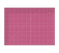 Cathedral Products A2 Double-Sided Self-Healing Cutting Mat | 3mm Thick | Metric and Imperial Grids | Pink
