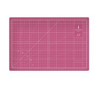 Cathedral Products A3 Double-Sided Self-Healing Cutting Mat | 3mm Thick | Metric and Imperial Grids | Pink