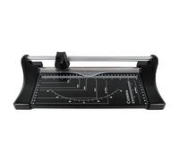 Cathedral Products A4 Black Premium Rotary Paper Trimmer with Metal Base | Precise Cutting | Cuts Up to 10 Sheets | Compact Design for Home and Office