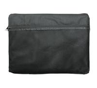 Cathedral Products A4 Canvas Document Bag with Zip and Outer Mesh Pocket - Black