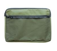 Cathedral Products A4 Canvas Document Bag with Zip and Outer Mesh Pocket - Green