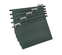 Cathedral Products A4 Green Manilla Suspension Files with Clip on Index Tabs and Inserts